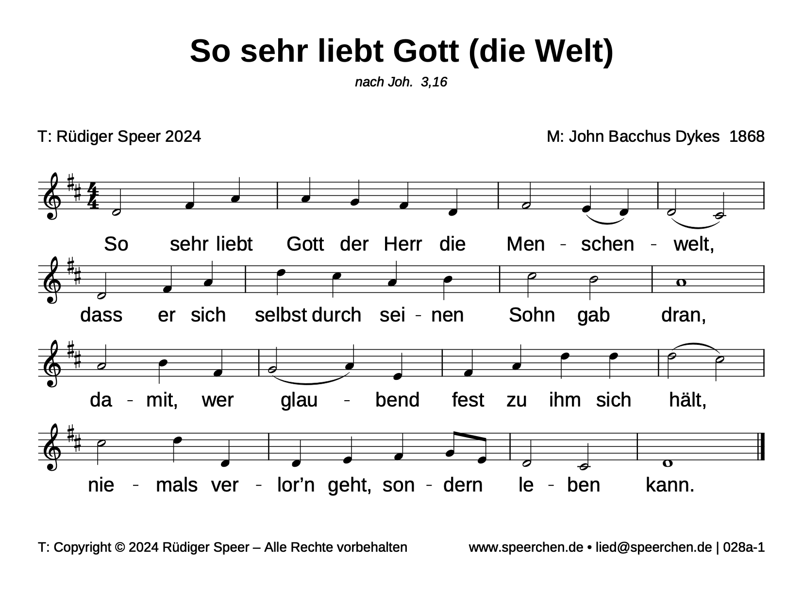 Noten mit Text