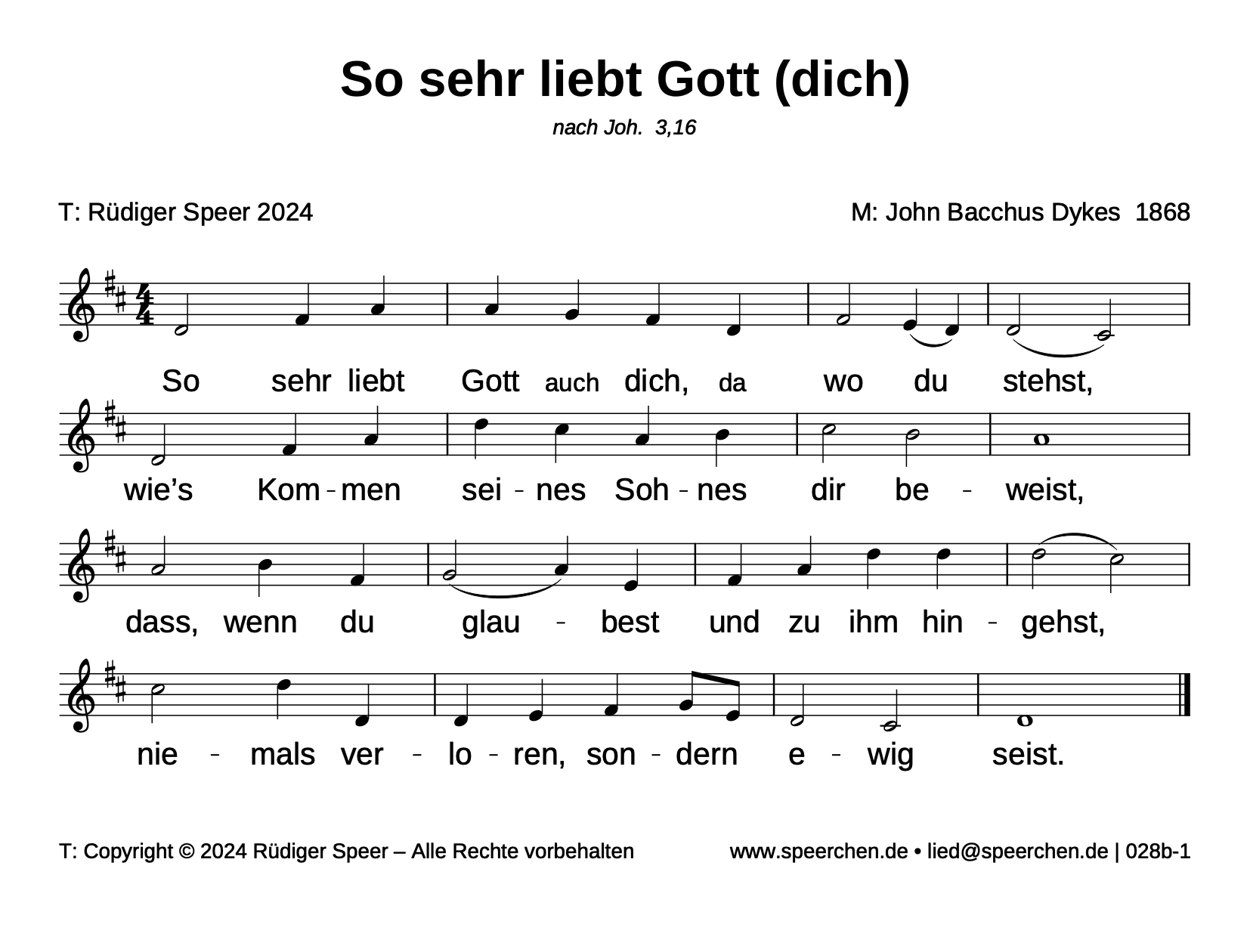 Noten mit Text