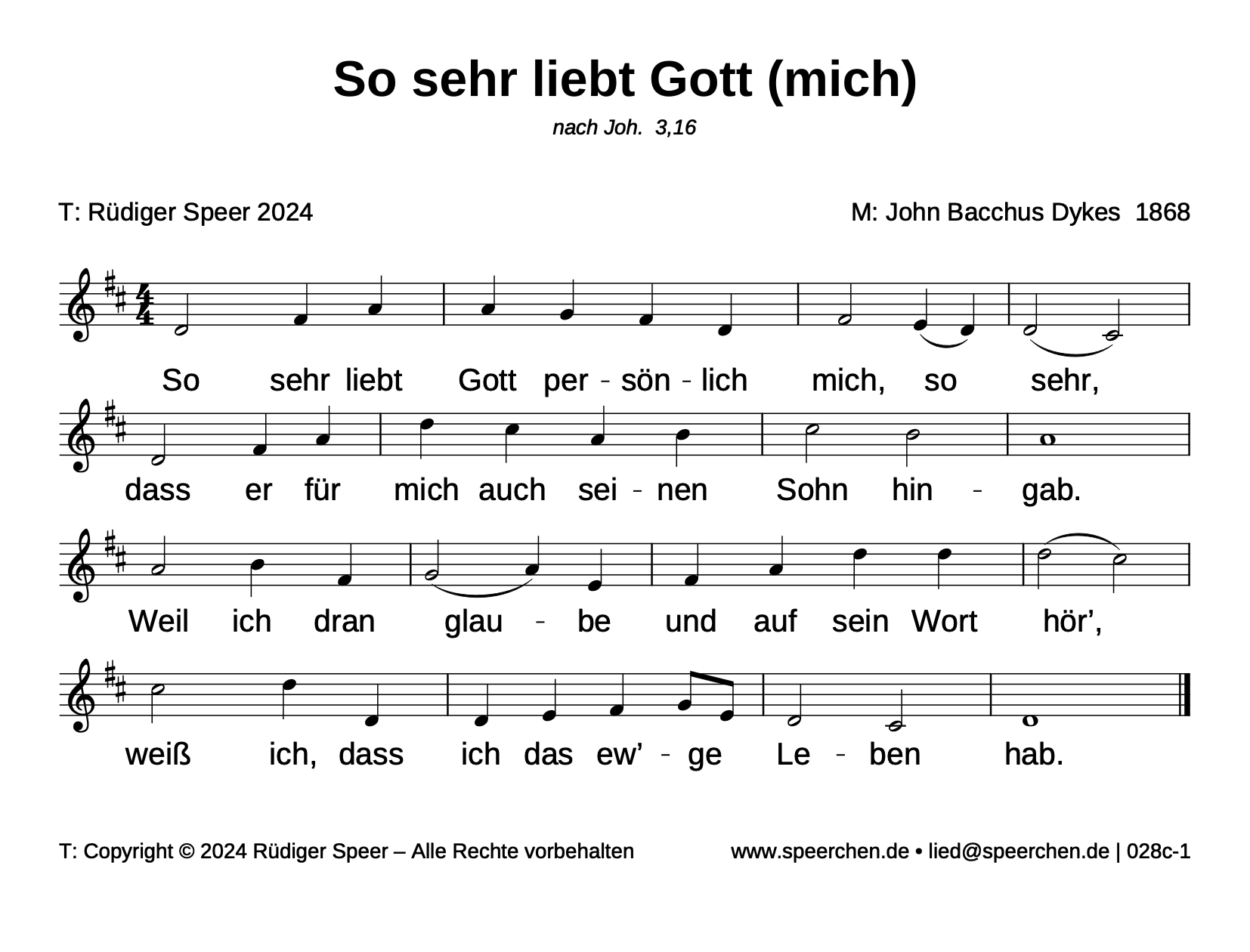 Noten mit Text