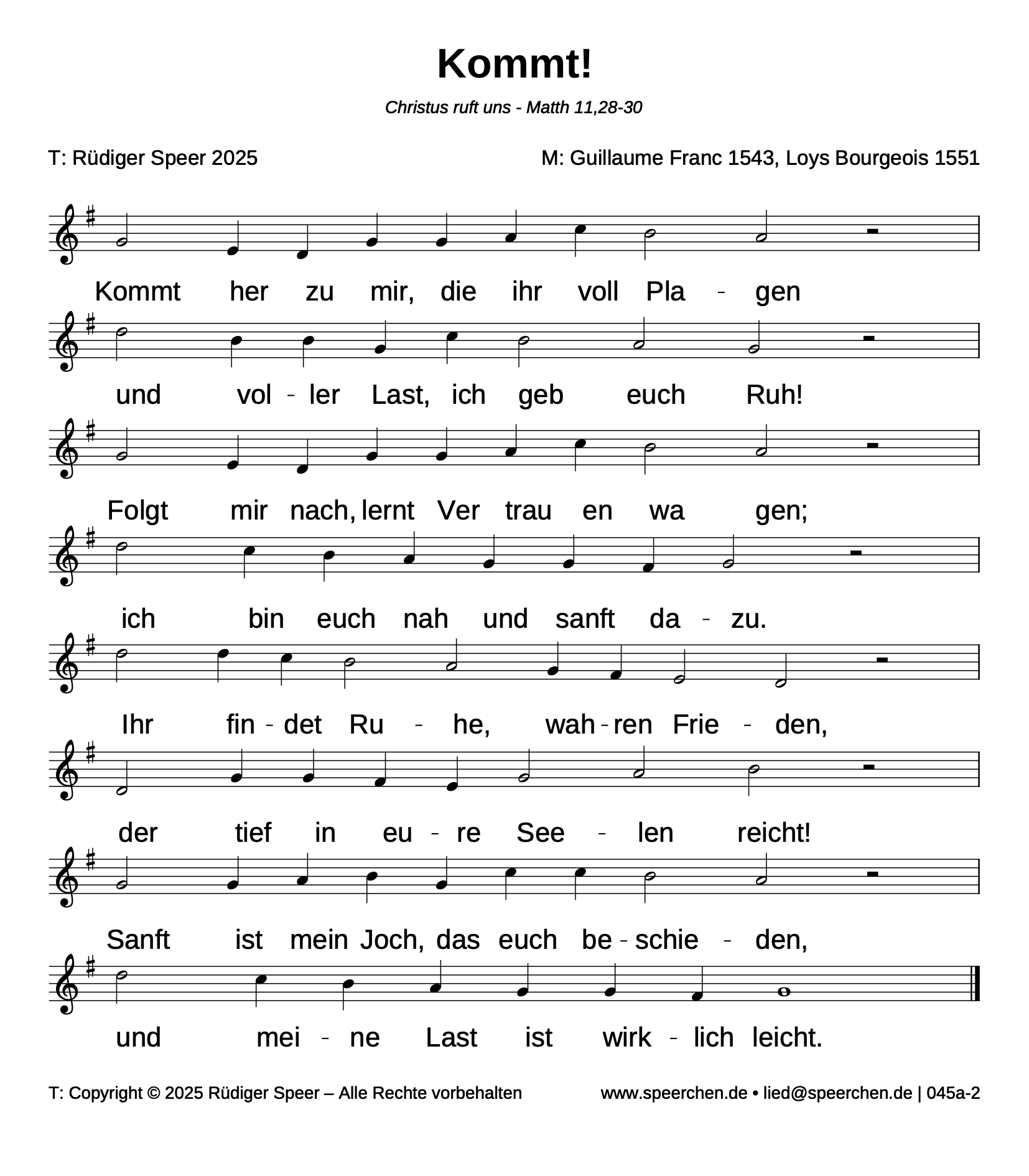 Noten mit Text